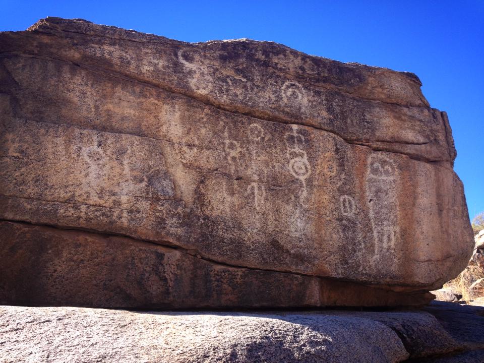 1000 Year Old Petroglyphs in Honey Bee Canyon