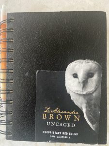 Picture of a sketchbook with an owl on the front