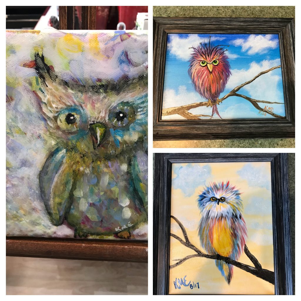 Three quirky owls!