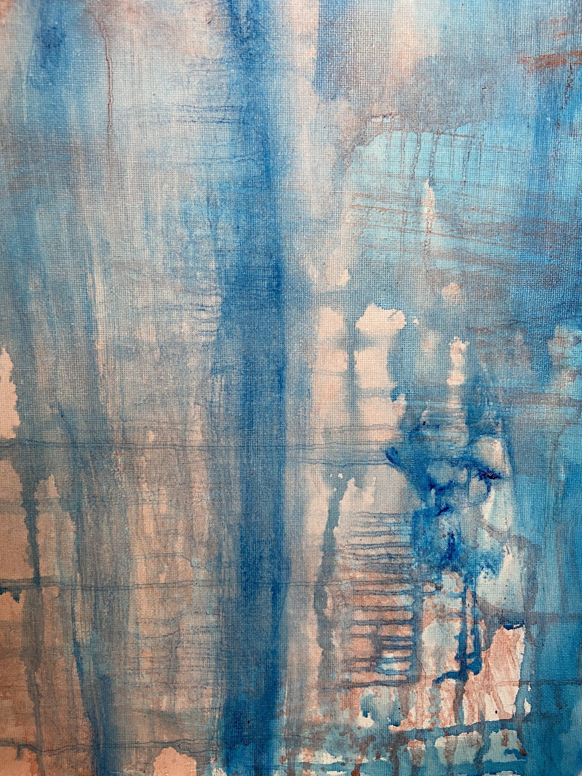 Bakground painting with paint drips