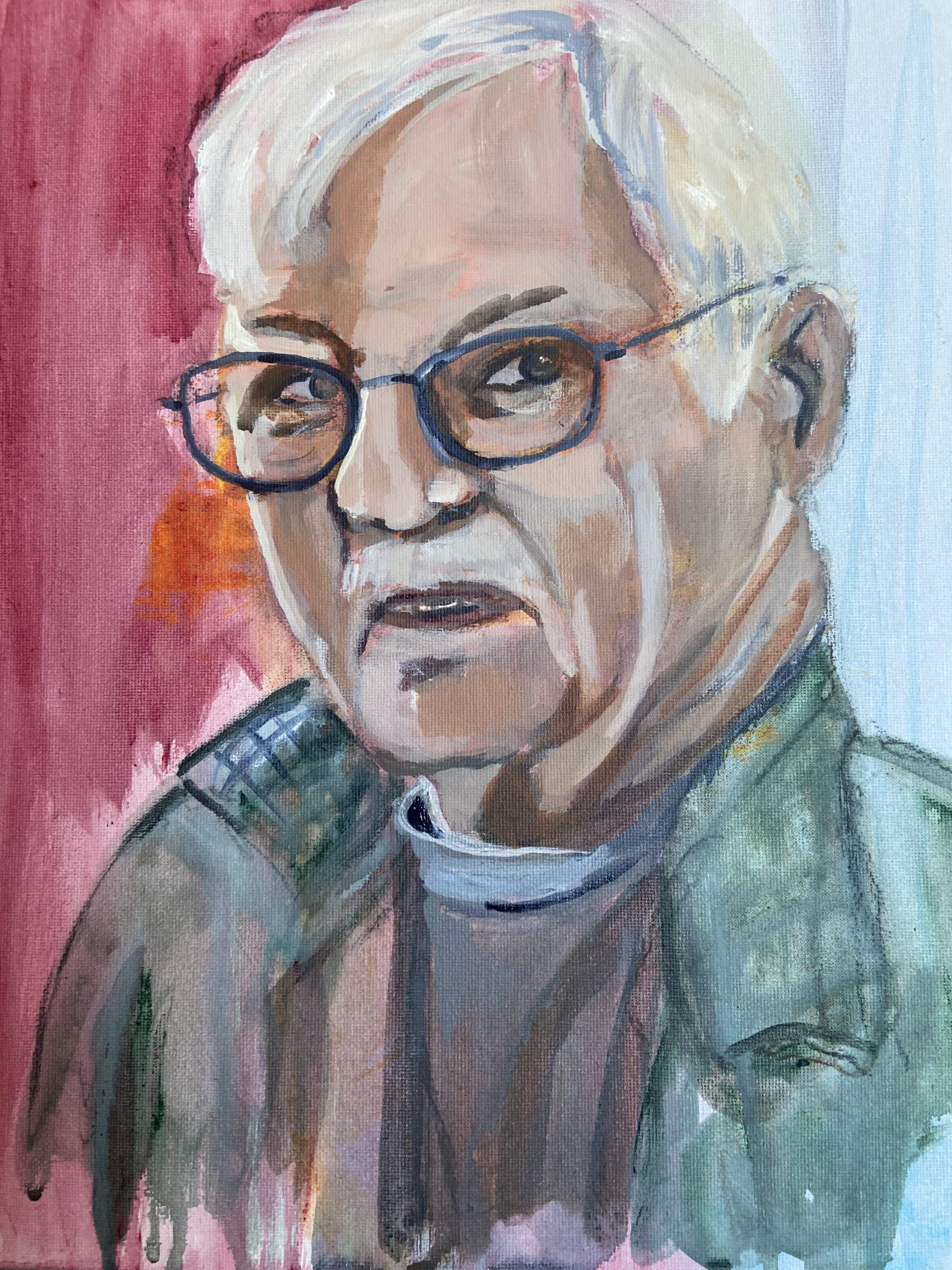 First draft portrait of the author's brother